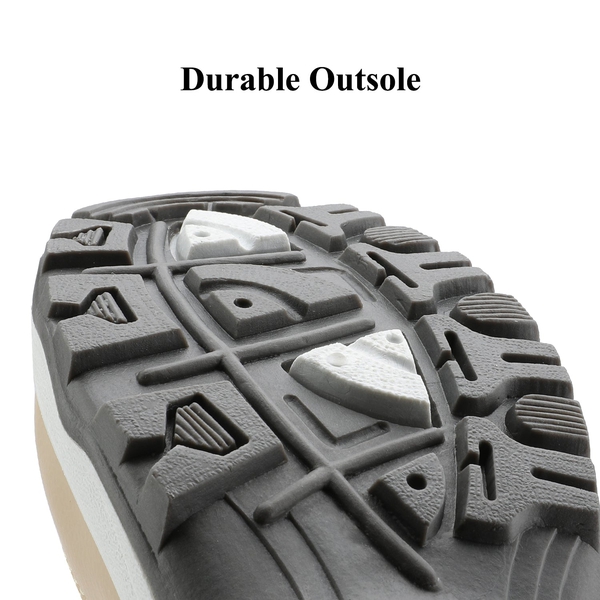 Fur Mid Calf Snow Boots - BEIGE WHITE - 5